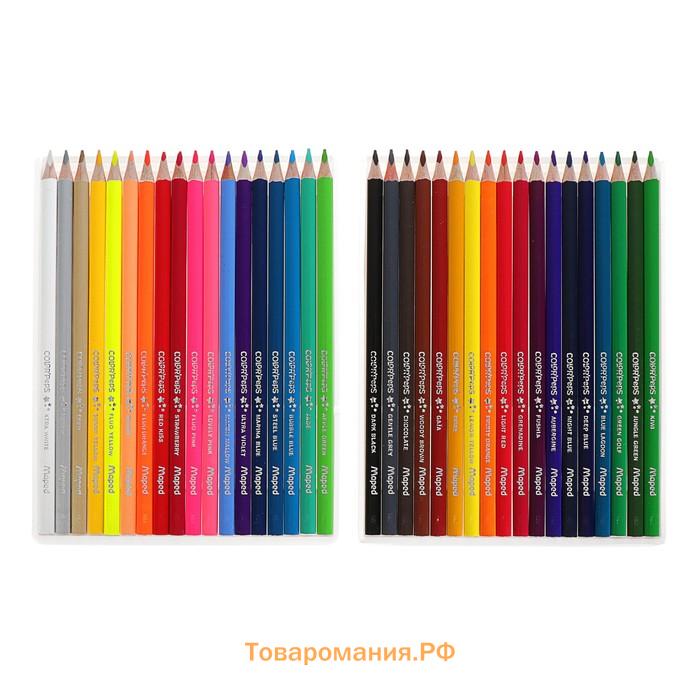 Карандаши трёхгранные, 36 цветов, Maped Color Peps