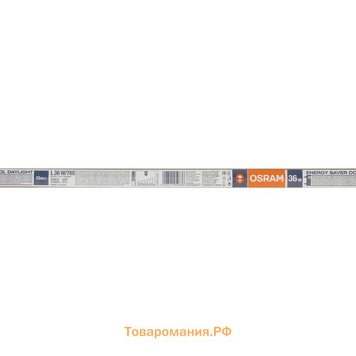 Лампа люминесцентная Osram L 36W/765, G13, 36 Вт, 6500 К, 1200 мм