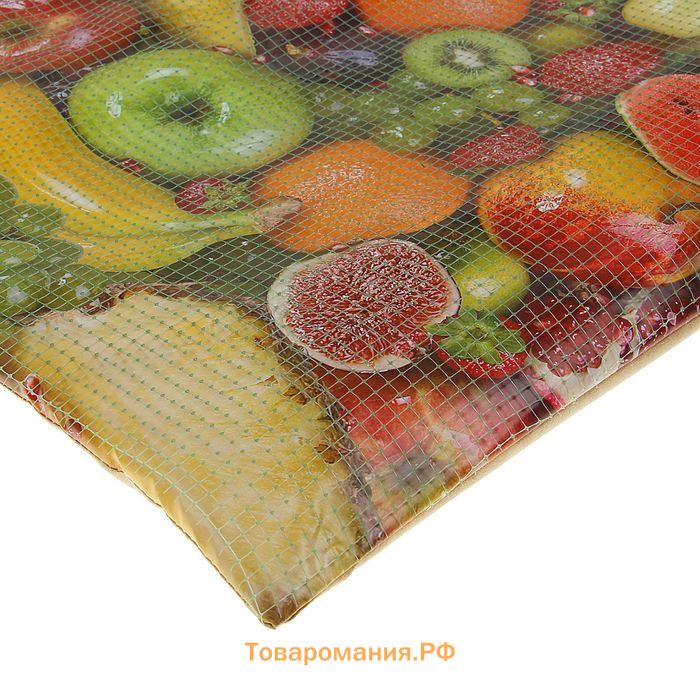 Сушилка для овощей и фруктов "Самобранка", 100 Вт, 50 х 50 см, рисунок "Фрукты микс"