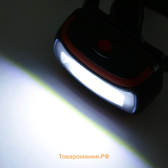 Фонарь налобный "Мастер К", 1 LED, 3 ААА, 5 х 7 см