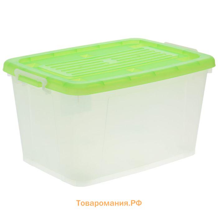 Ящик для хранения Darel-box, 75 л, 70×49×37 см, с крышкой, МИКС