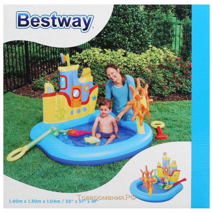 Игровой центр Bestway «Кораблик», 140×130×104 см, от 2 лет, 52211