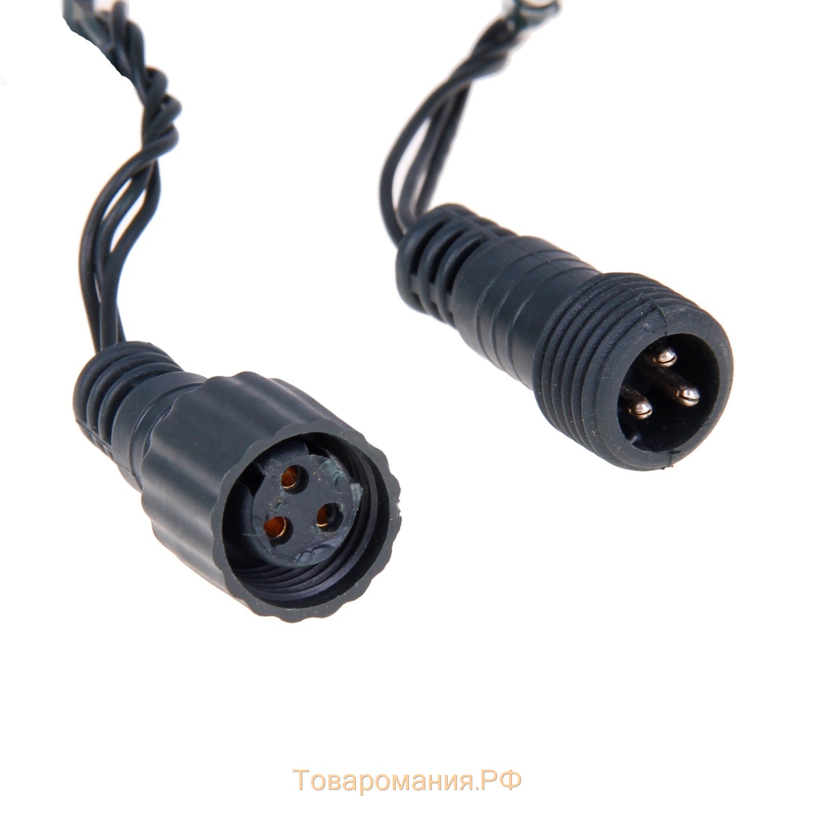 Гирлянда «Нить» 10 м, IP44, УМС, тёмная нить, 100 LED, свечение белое, 220 В