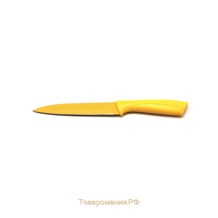 Нож кухонный Atlantis, цвет жёлтый, 13 см