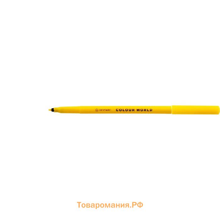 Фломастеры 30 цветов 2.0 мм Centropen 7550/ ТП Colour World, смываемые, европодвес, линия 1.0 мм