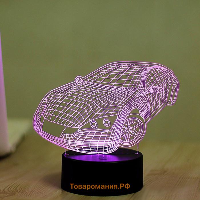 Светильник "Авто" LED 3 режима белый от сети 10,5x13x20,5 см RISALUX