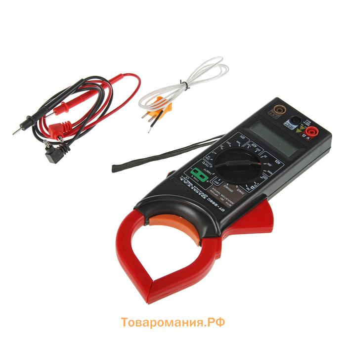 Токовые клещи ТУНДРА, 266C, ACV/DCV, ACA, 200-2МΩ, изоляции 20-2000MΩ, 0-750°C