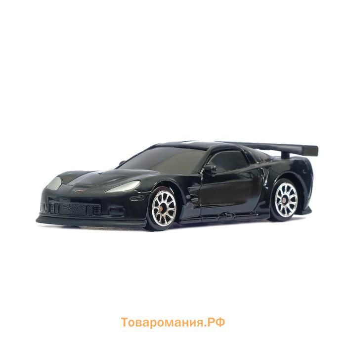 Машина металлическая CHEVROLET CORVETTE C6-R, 1:64, цвет чёрный