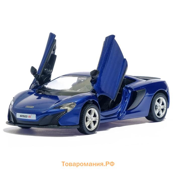 Машина металлическая MCLAREN 650S, 1:32, открываются двери, инерция, цвет оранжевый