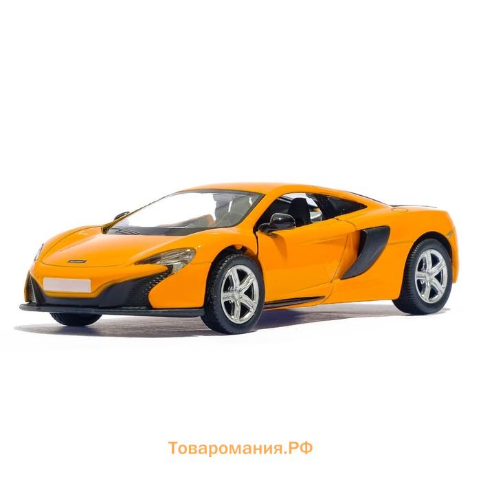 Машина металлическая MCLAREN 650S, 1:32, открываются двери, инерция, цвет оранжевый