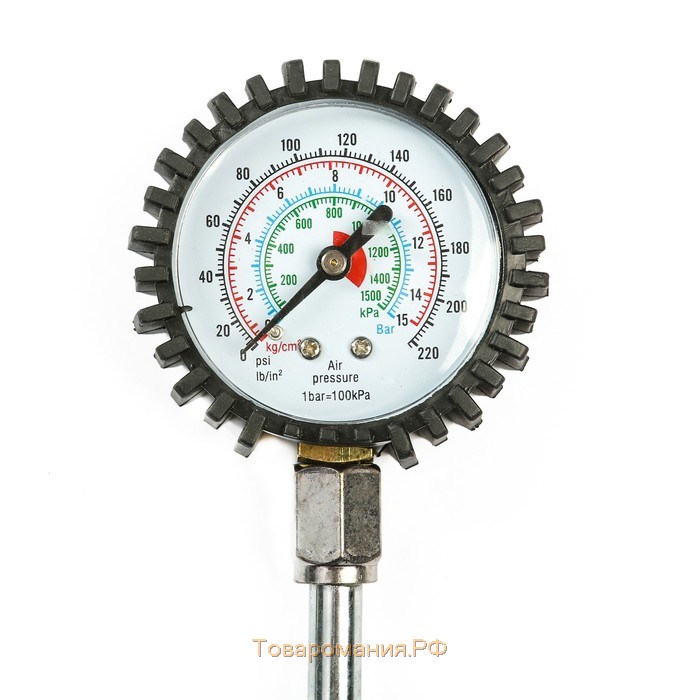 Манометр шинный для легковых и грузовых автомобилей, двустороннее соединение, МИКС