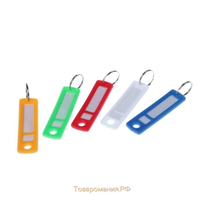 Идентификатор для ключей на кольце пластик МИКС 6,3х1,7х0,3 см