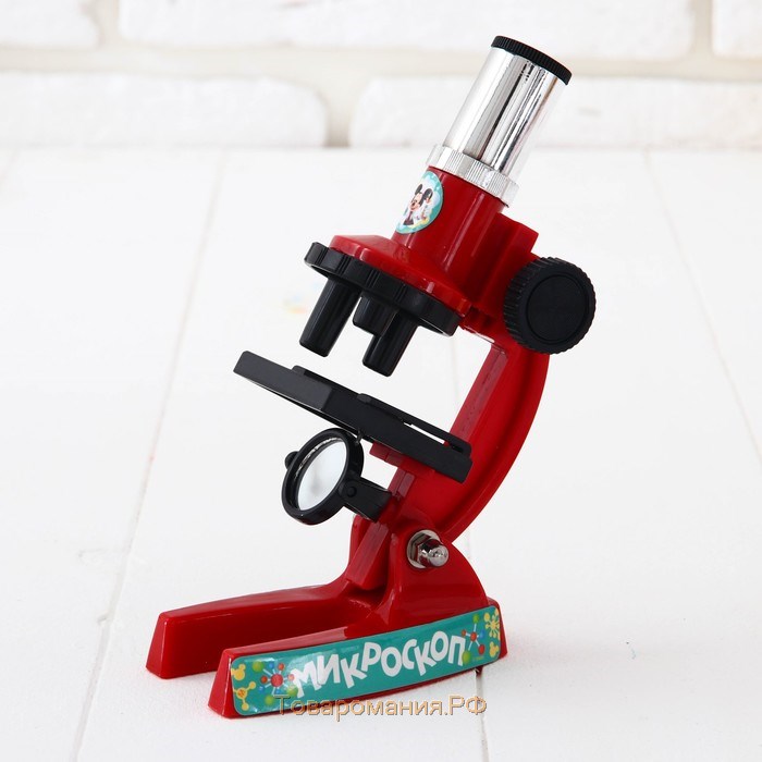 Микроскоп «Микки Маус и друзья», с биноклем и пинцетами, цвет МИКС
