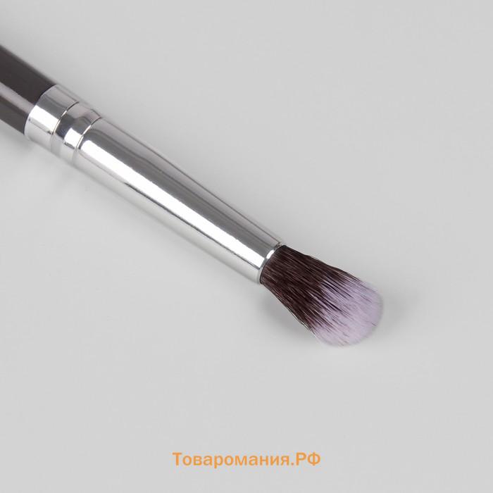 Кисть для макияжа «Brush GRAPHITE», 18,5 см, цвет тёмно-серый