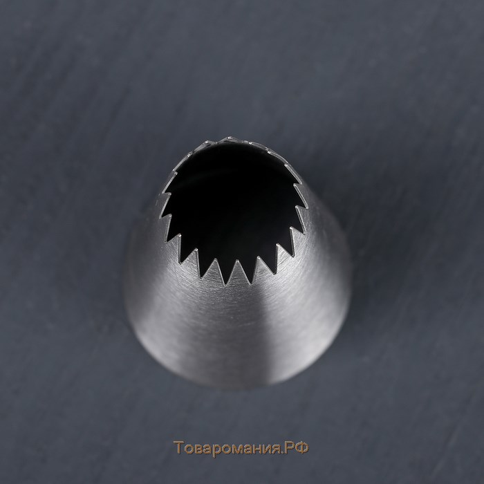 Насадка кондитерская «Французская звезда», d=3,4 см, выход 1,7 см, нержавеющая сталь