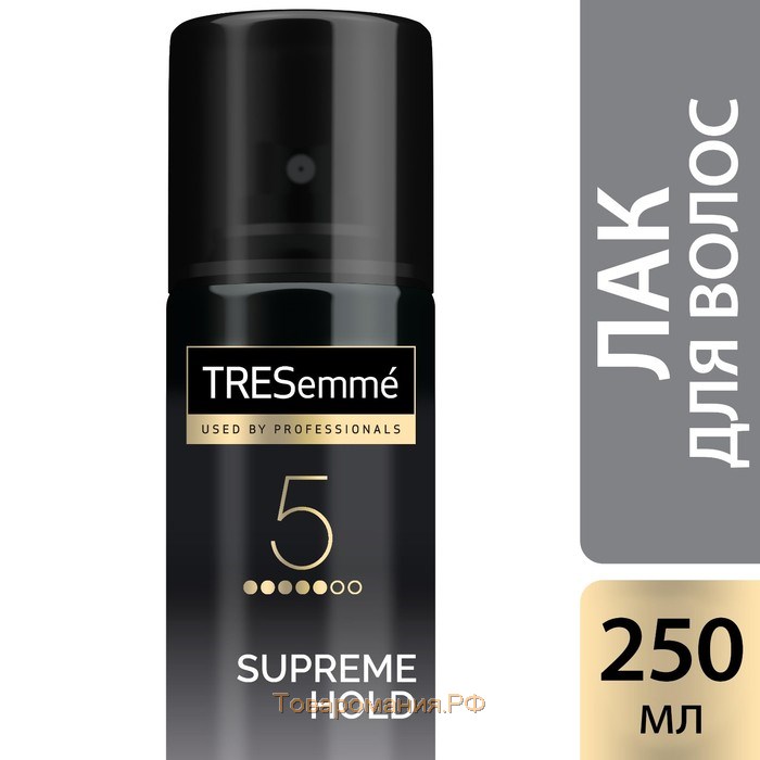 Лак для укладки волос Tresemme Supreme Hold, упругая фиксация, 250 мл