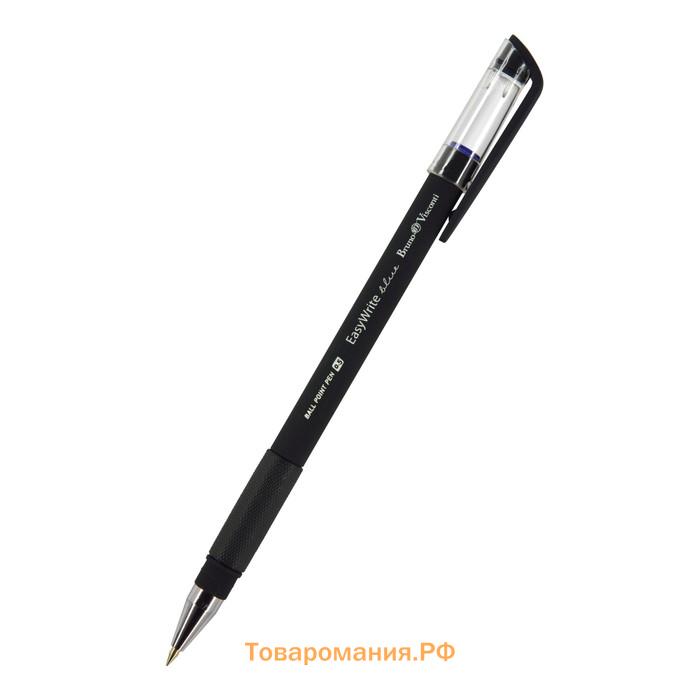 Ручка шариковая EasyWrite Black, узел 0.5 мм, синие чернила, матовый корпус Silk Touch