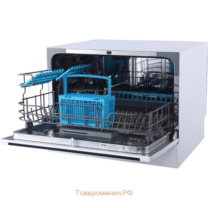 Посудомоечная машина Körting KDF 2050 W, класс А+, 6 комплектов, 7 программ, 55 см, белая