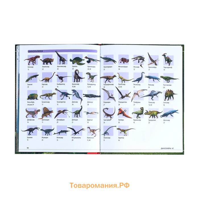 Энциклопедия детская в твёрдом переплёте «Удивительные динозавры», 48 стр.