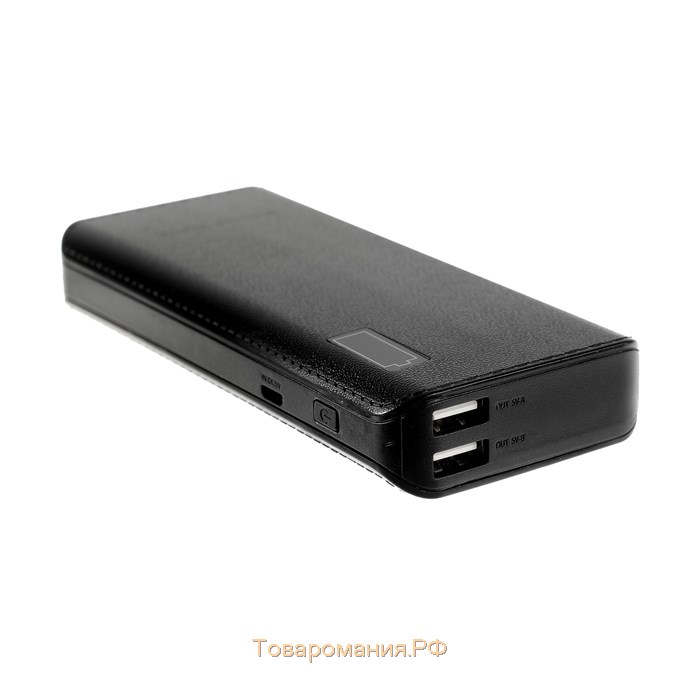 Внешний аккумулятор  PB-02, 7500 мАч, 2 USB, 1 А, индикатор зарядки, чёрный