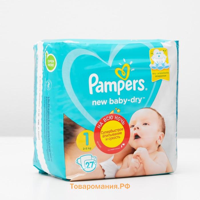 Подгузники Pampers New Baby-Dry (2-5 кг), 27 шт