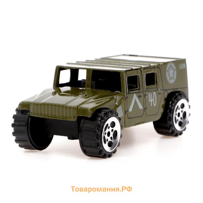 Машина металлическая в яйце «Военная», масштаб 1:64, МИКС