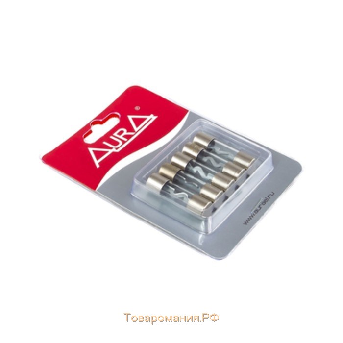 100А предохранитель AGU-типа Aura FAG-101N AGU, 100 A, набор 5 шт, никель