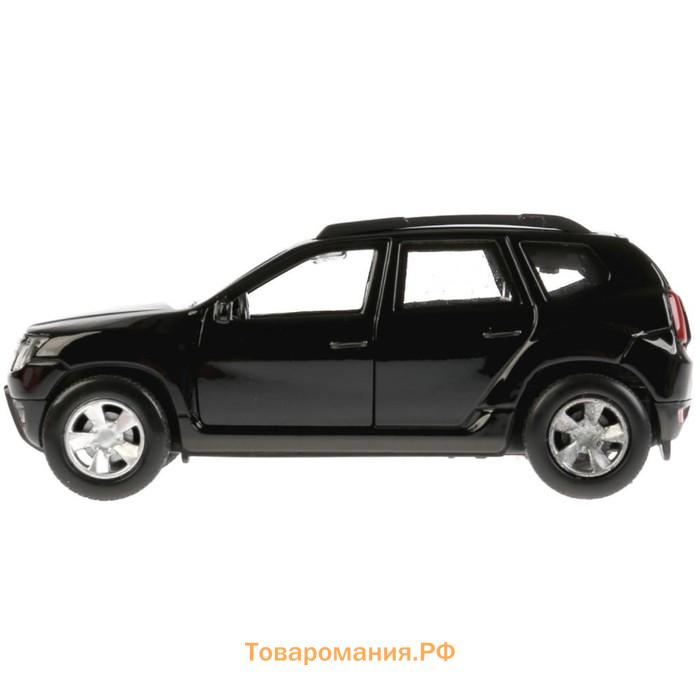 Машина металлическая Renault Duster, 12 см, открывающиеся двери, инерционная, цвет чёрный