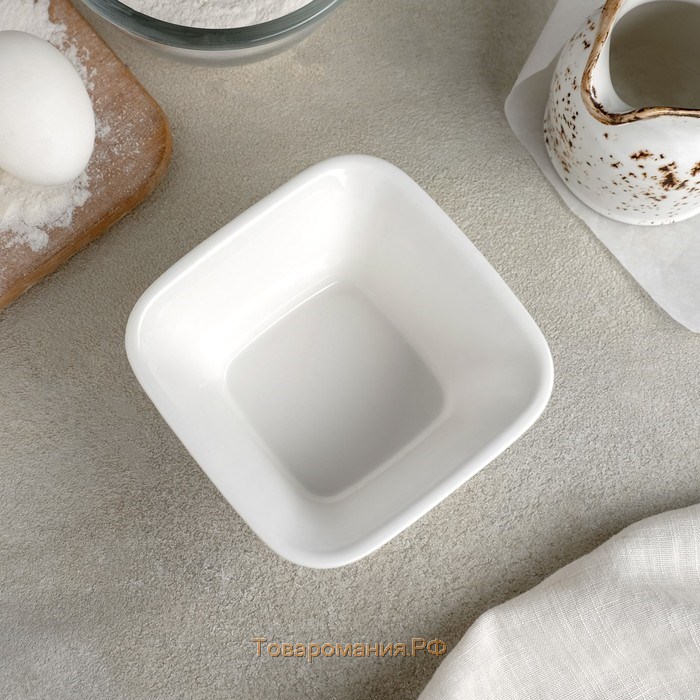 Форма для выпечки из жаропрочной керамики «Маффин», 11×5 см, цвет белый