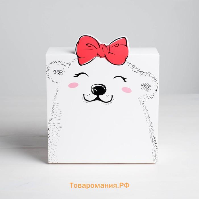 Коробка подарочная складная, упаковка, «Тебе», 15 х 15 х 8 см