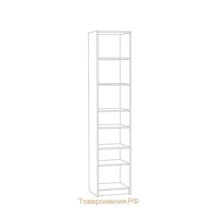 Пенал Флоренция 13.05, 450х397х2103, Ясень анкор