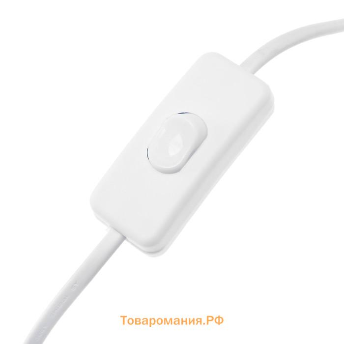 Сетевой шнур Ecola LED linear, для светильника T5 с вилкой и общим выключателем, 1 м