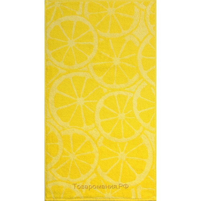 Полотенце махровое Lemon color, 100х150 см, цвет жёлтый