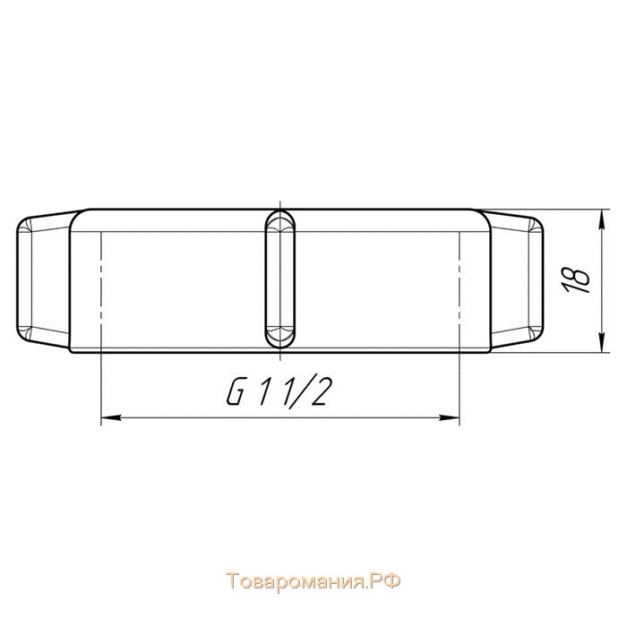 Гайка накидная "АНИ Пласт" M440, 1 1/2" х 40 мм