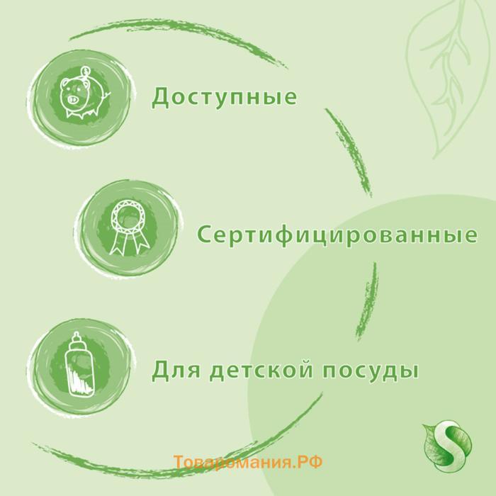 Таблетки для посудомоечных машин Synergetic, бесфосфатные,биоразлагаемые, 55 шт