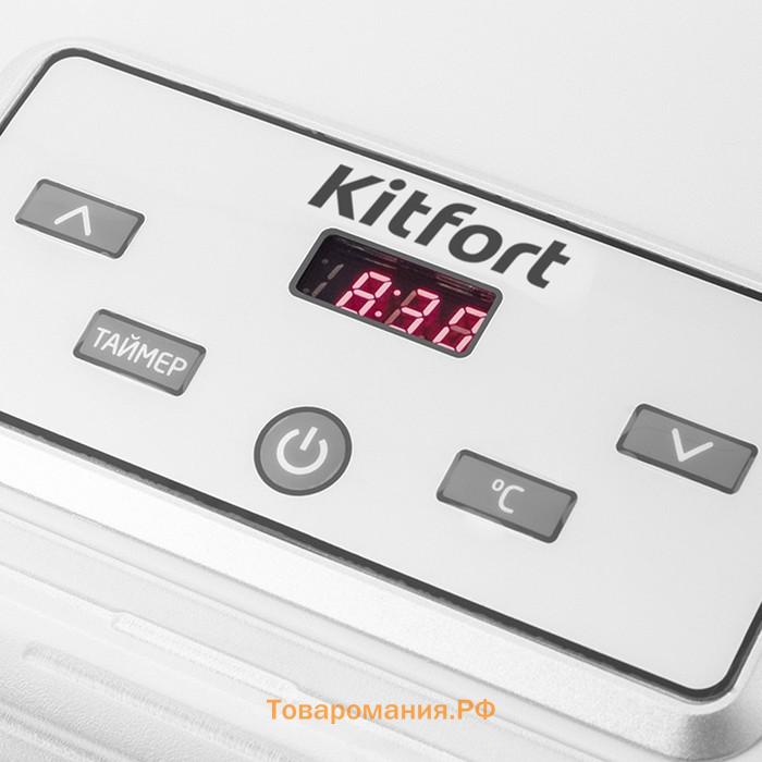 Сушилка для овощей и фруктов Kitfort КТ-1907, 500 Вт, 6 ярусов, 35-70 °С, белая