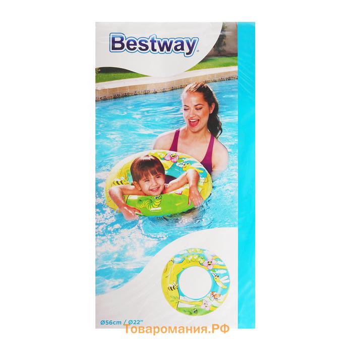 Круг для плавания Bestway «Морской мир», надувной, d=56 см, МИКС, 36013