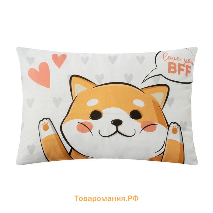 Новый год. Комплект наволочек  Best friend 50х70 см - 2 шт, 100% хлопок, бязь