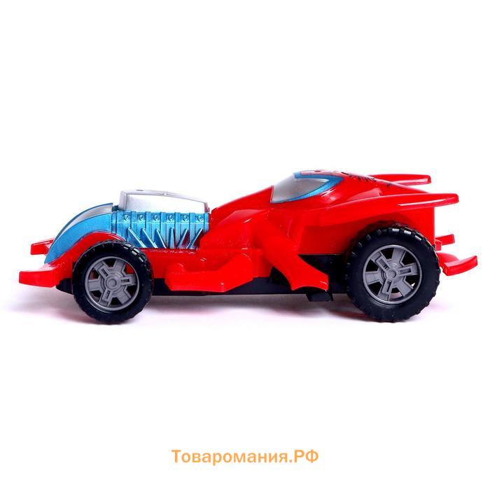 Машинка на пульте управления Spider-Car, работает от батареек, МИКС