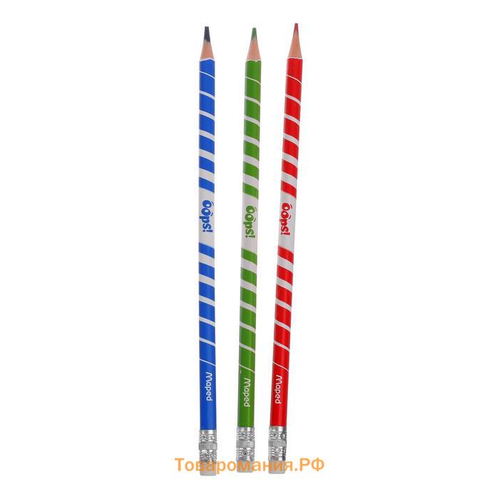 Карандаши 12 цветов, Maped Color Peps Oops, пластиковые, европодвес