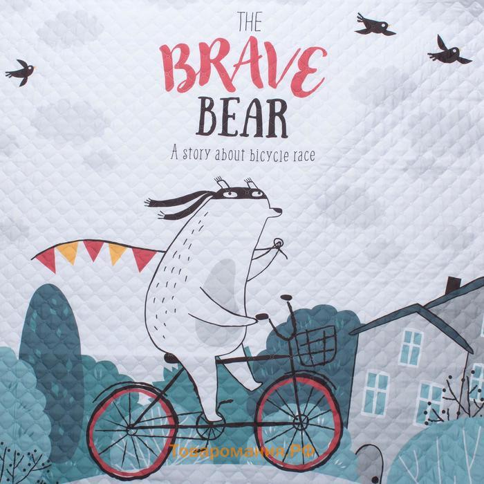 Покрывало "" 2 сп Brave bear, 180*220 см, микрофибра