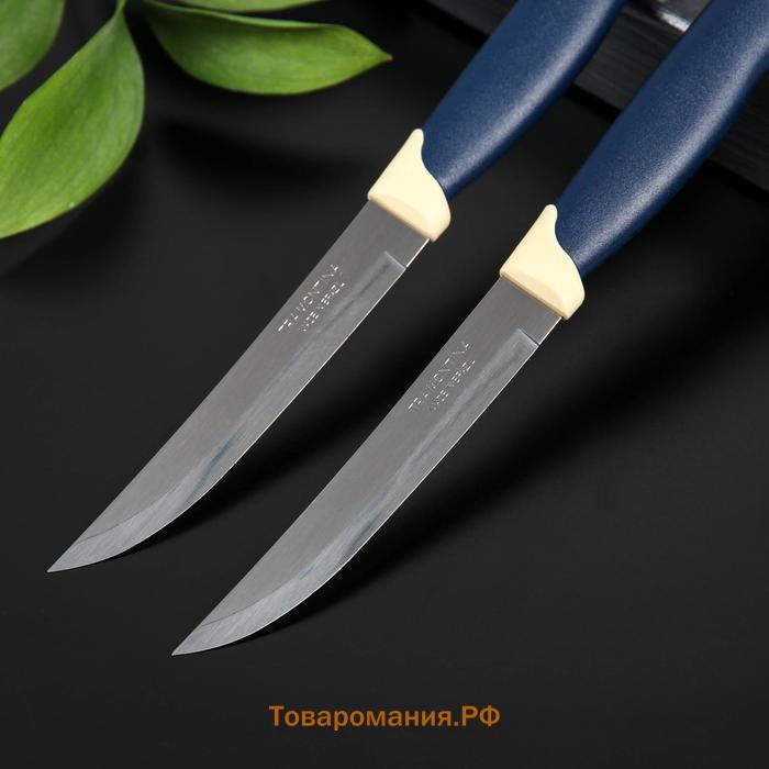 Набор кухонный ножей для мяса TRAMONTINA Multicolor, 2 шт, лезвие 12,7 см