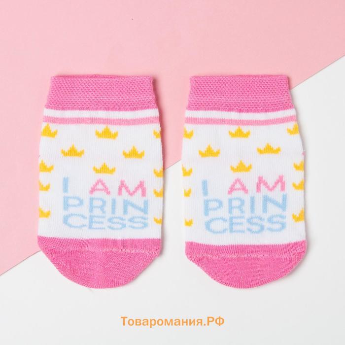 Набор "Princess" Принцессы, повязка, носки 2 пары р.8-10 см