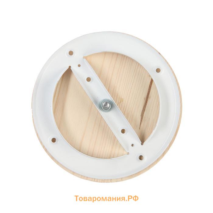 Анемостат ERA 10DW Pine, d=100 мм, для бани и сауны, без распорных лапок, цвет сосна