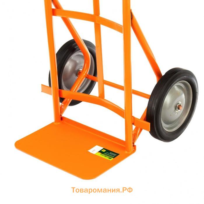 Тележка ручная, двухколёсная: груз/п 130 кг, оранжевая