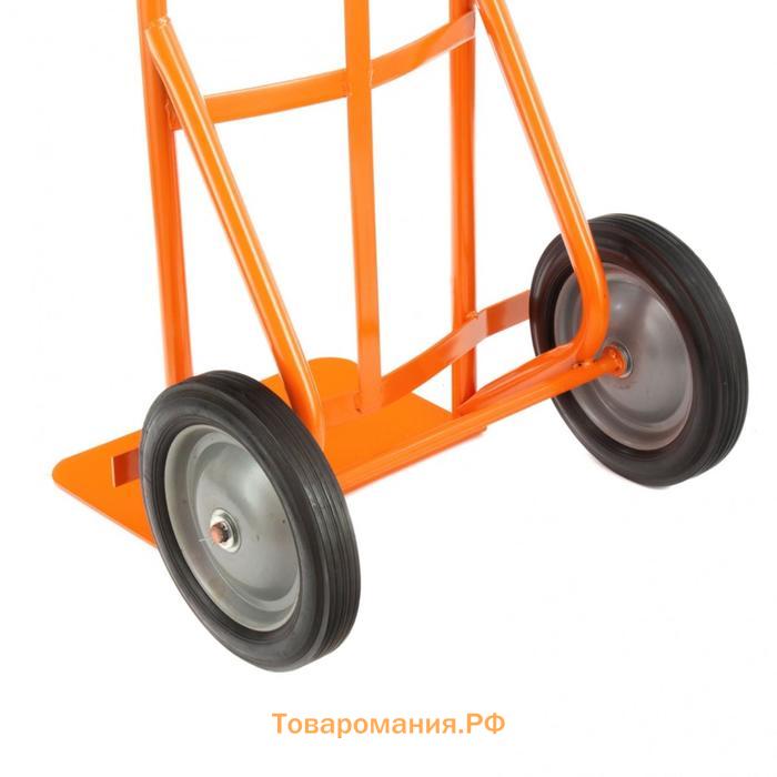 Тележка ручная, двухколёсная: груз/п 130 кг, оранжевая