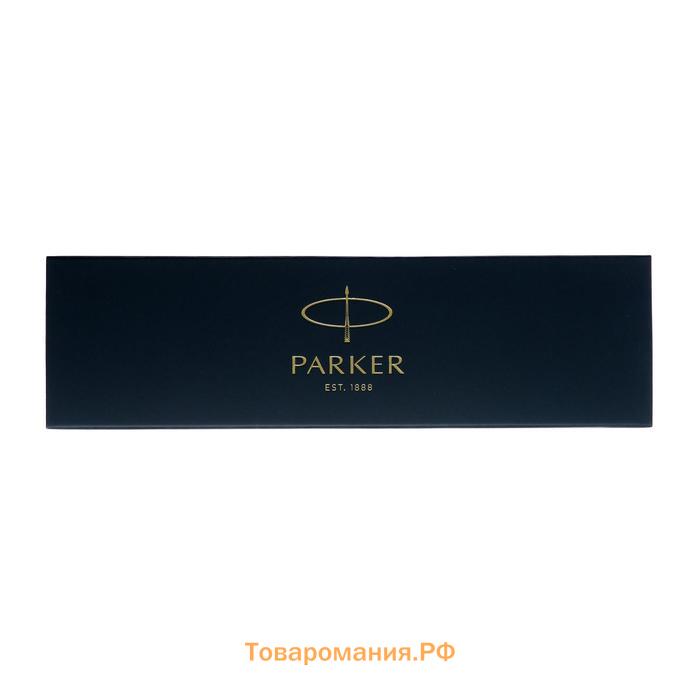 Ручка роллер Parker IM Core Brushed Metal GT T321, серебряный корпус из латуни, матовый лак, чёрные чернила