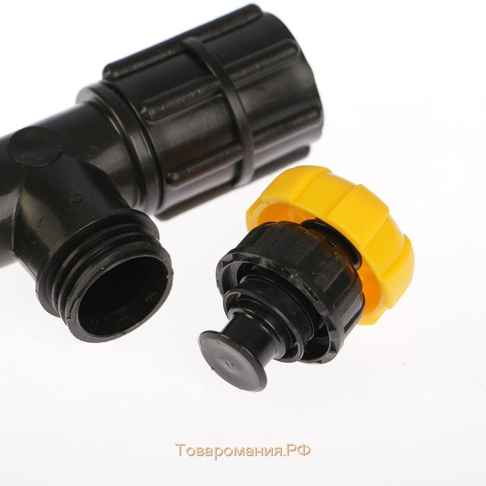 Клапан регулирующий, внутренняя резьба 3/4", для шланга 3/4" (19 мм), пластик