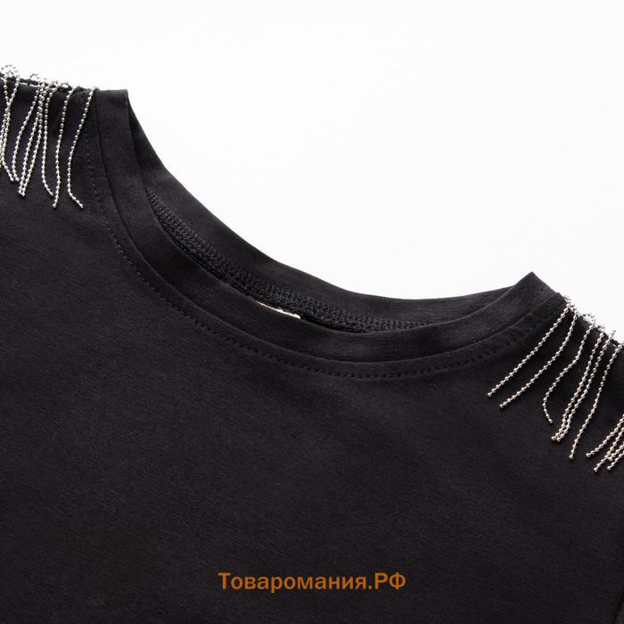 Джемпер (боди) женский MINAKU: PartyDress цвет чёрный, размер 48