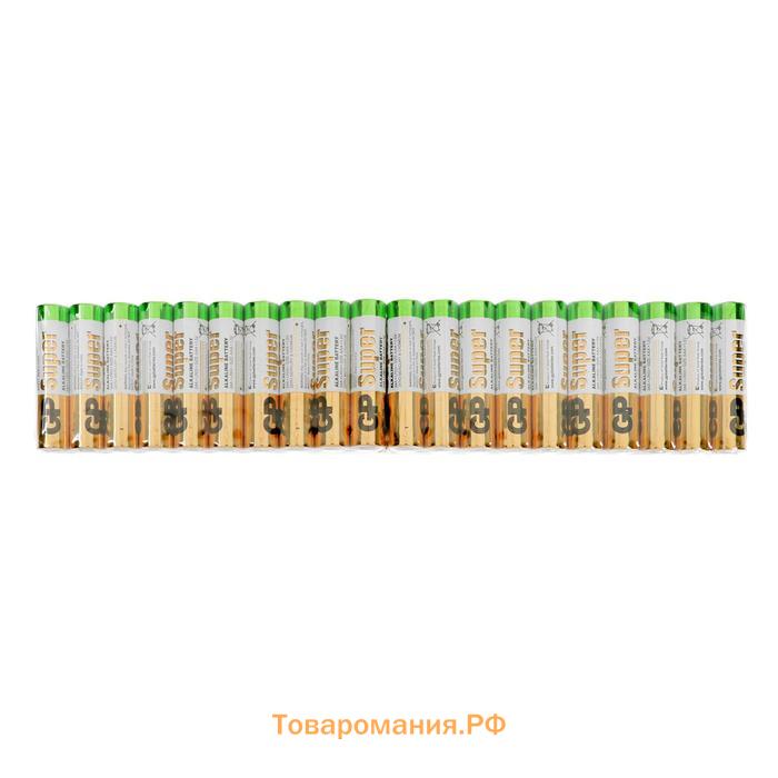 Батарейка алкалиновая GP Super, ААА, LR03-80BOX, 1.5В, набор, 80 шт.